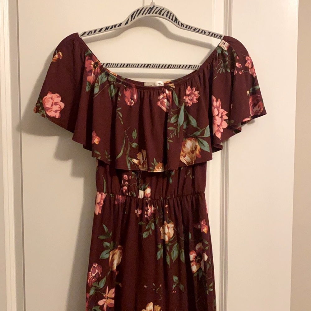 Nine Britton off the shoulder maxi dress